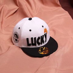 Children'S Peaked Caps Lucky Baby Boys Sun Hat Embroidery Cotton Girls Baseball Cap Kids Children Hip Hop Hat 3-10 Years