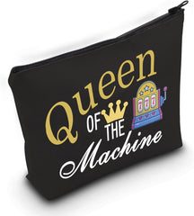 Casino Cosmetic Bag Casino Gambling Lover Gift Queen of the Machine Makeup Bag Slot Gambling Lucky Gift