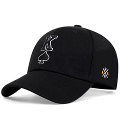 Fashion Poker K Letter Embroidery Hip-Hop Hats Outdoor Adjustable Casual Baseball Caps Sunscreen Hat