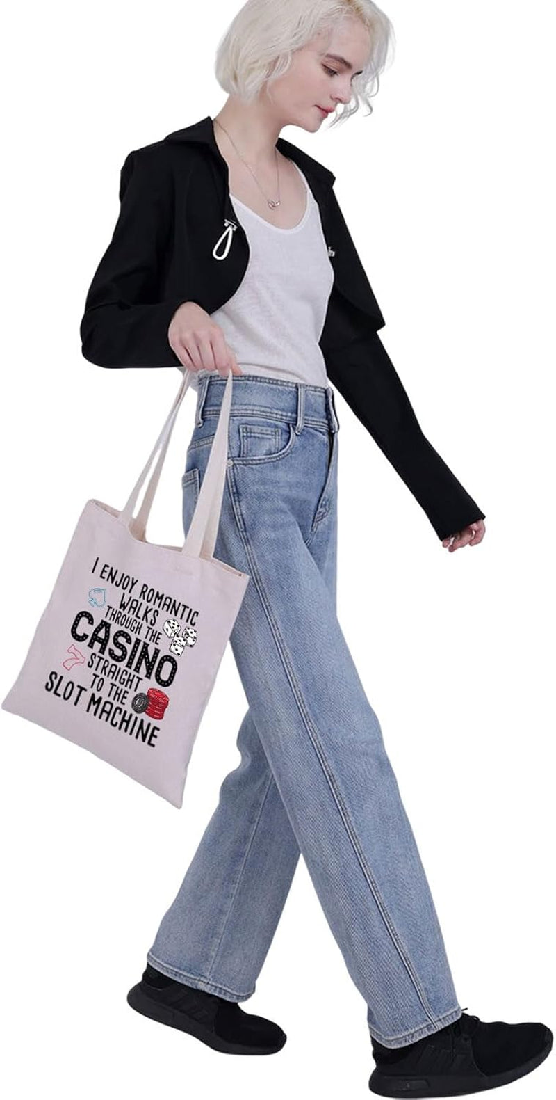 Funny Gambler Gift Idea Casino Lovers Makeup Bag Slot Machine Casino Gambling Accessories Pouch Bag