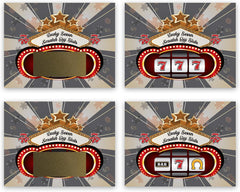 Slot Machine Casino Night Gambling Scratch-Off Game Cards Party Favors Business Promotions Customer Rewards 26 Pk