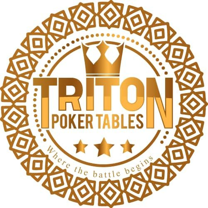 Triton Premium Portable Poker Table Mat 10 Player Blue - Multi-Spandex Fabric Rubber Portable Poker Game Mat with Zippered Oxford Fabric Carry Bag - 80” L X 38” W