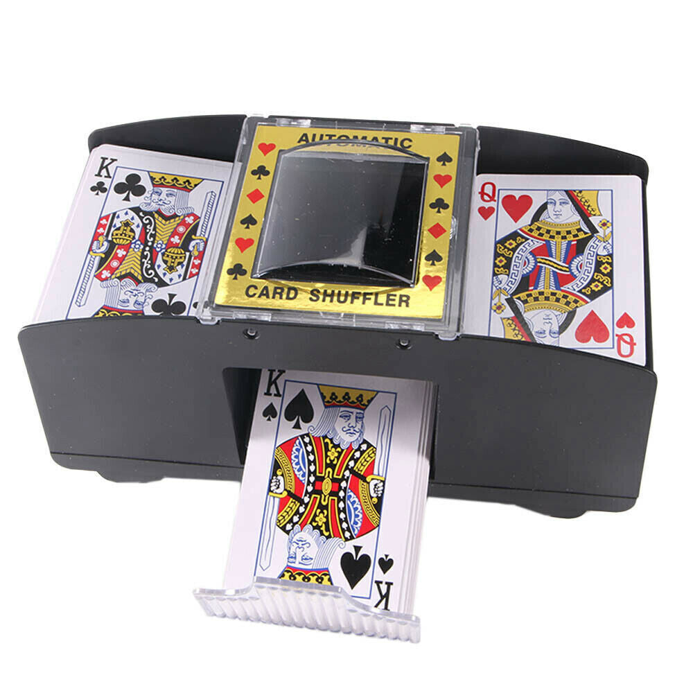 2-Deck Automatic Battery Operated Playing Card Shuffler Casino Casino Blackjack