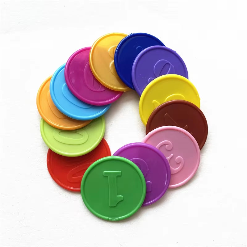 10Pcs/Lots!Digital Plastic Poker Chip with Number for Gaming Tokens Plastic Coins Family Club Board Games