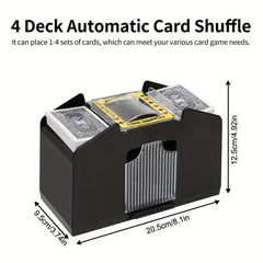 4-Deck Automatic Battery Operated Playing Card Shuffler Casino Casino Blackjack