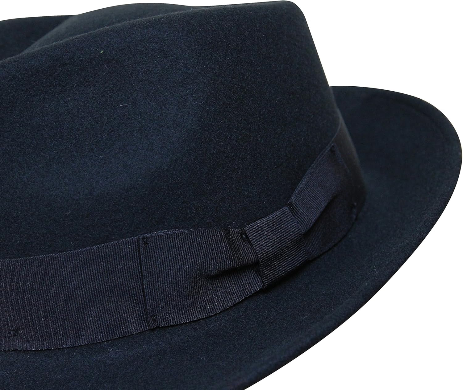 Premium Doyle - Teardrop Fedora Hat - 100% Wool Felt - Crushable for Travel - Water Resistant - Unisex