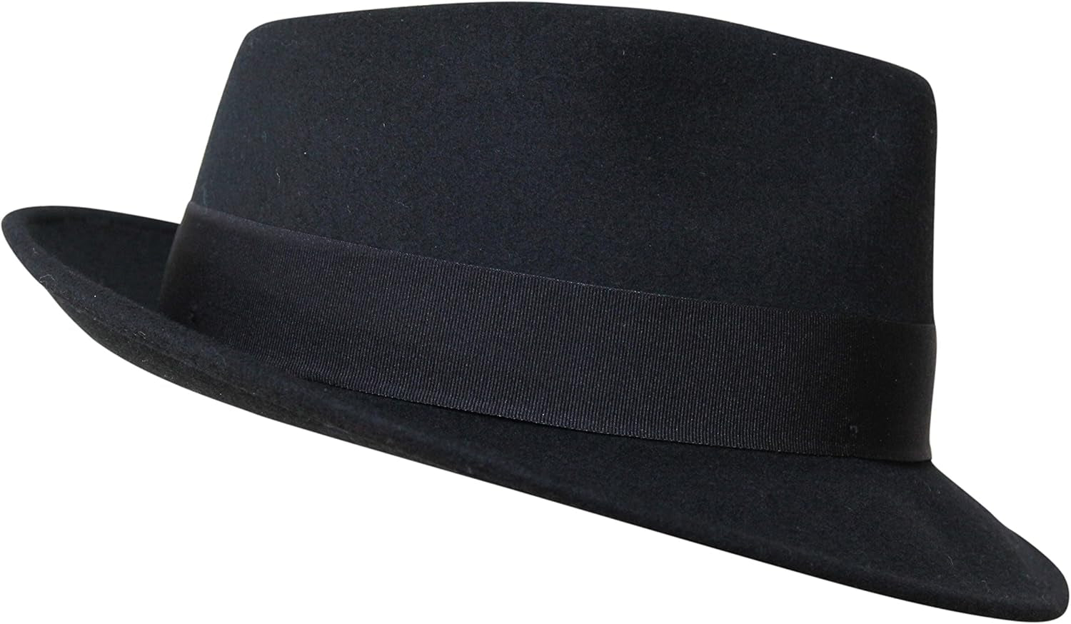 Premium Doyle - Teardrop Fedora Hat - 100% Wool Felt - Crushable for Travel - Water Resistant - Unisex