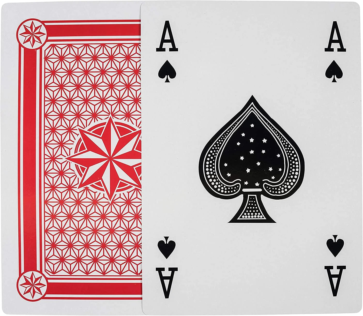 Jumbo Playing Cards Full Deck Huge Poker Index Playing Cards Fun for All Ages! - Size 8.5 X 11 Inches