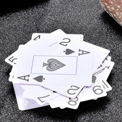 Waterproof Plastic Playing Cards,Jumbo Index, for Texas Hold'Em, Blackjack, Pinochle, Euchre, for Pool Beach Water Games