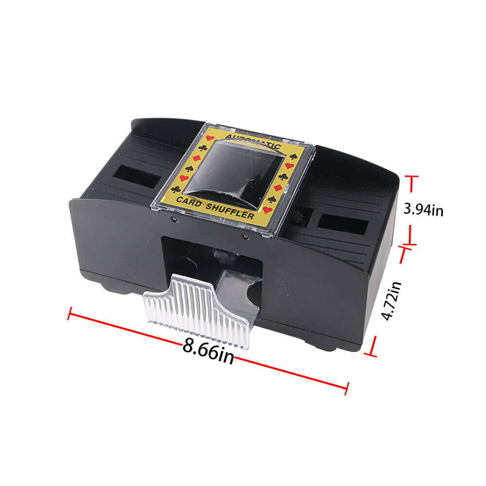 2-Deck Automatic Battery Operated Playing Card Shuffler Casino Casino Blackjack