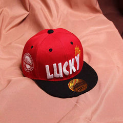 Children'S Peaked Caps Lucky Baby Boys Sun Hat Embroidery Cotton Girls Baseball Cap Kids Children Hip Hop Hat 3-10 Years