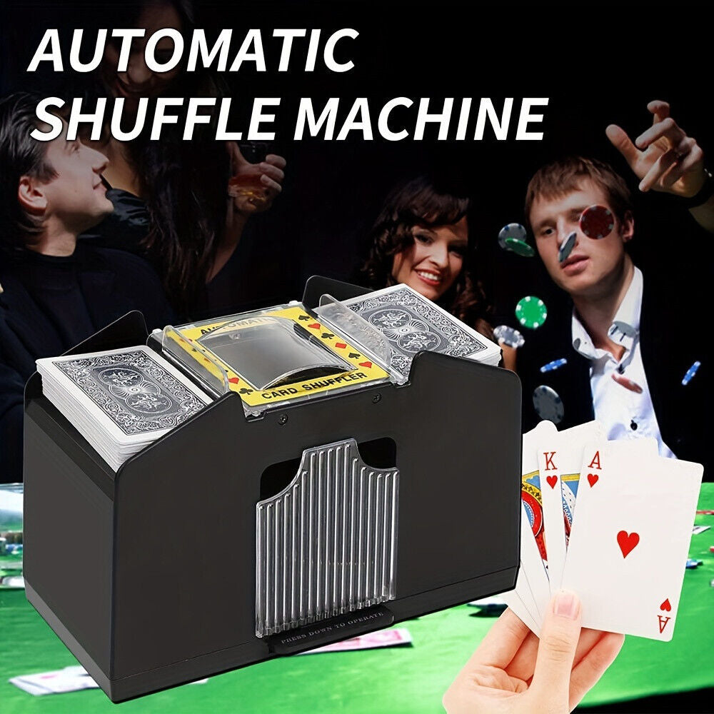 4-Deck Automatic Battery Operated Playing Card Shuffler Casino Casino Blackjack