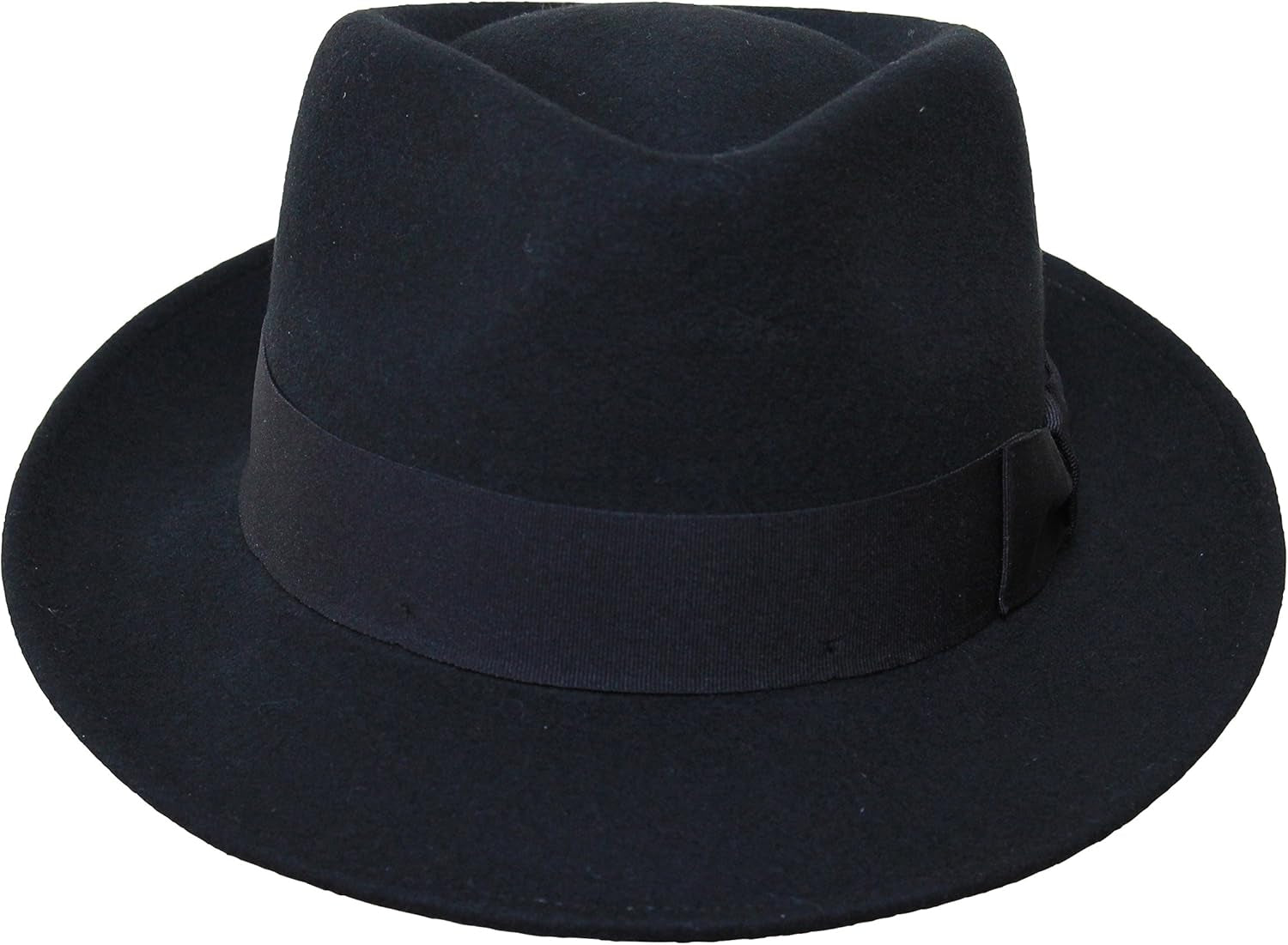 Premium Doyle - Teardrop Fedora Hat - 100% Wool Felt - Crushable for Travel - Water Resistant - Unisex