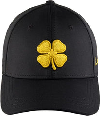 Premium Clover 49 Black Hat/Gold Clover L/XL