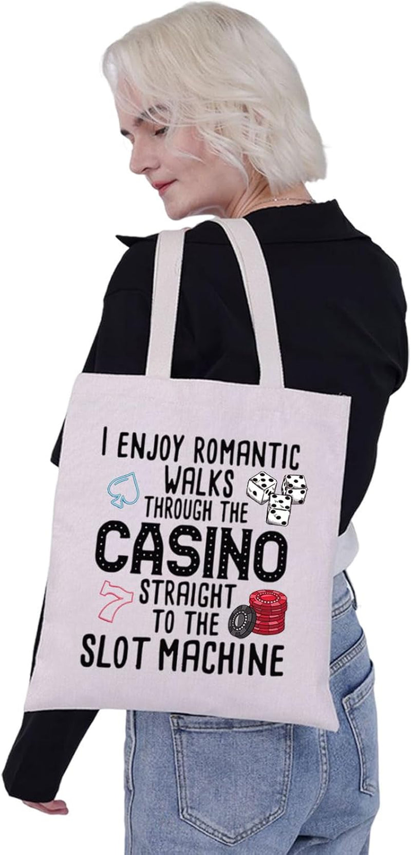 Funny Gambler Gift Idea Casino Lovers Makeup Bag Slot Machine Casino Gambling Accessories Pouch Bag