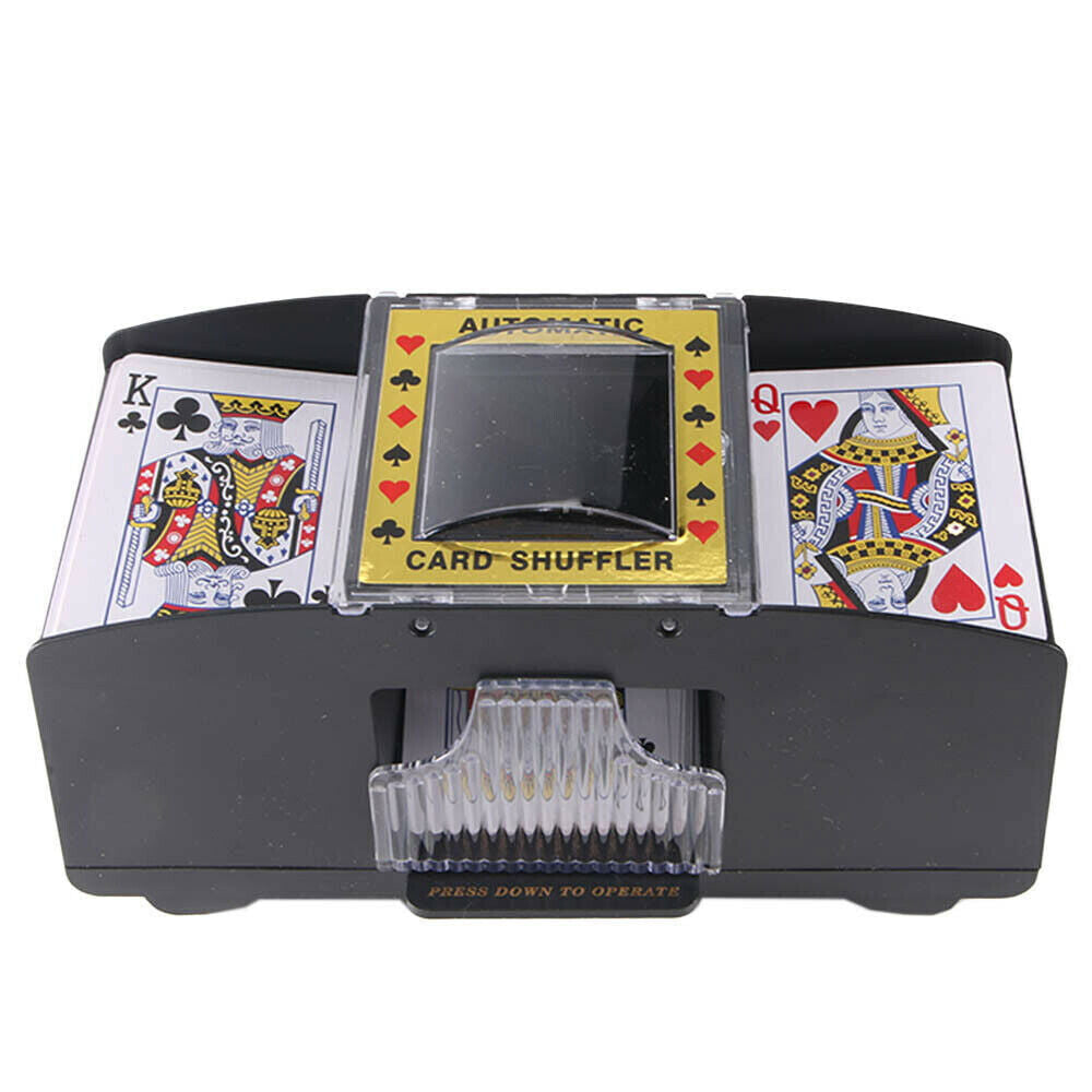 2-Deck Automatic Battery Operated Playing Card Shuffler Casino Casino Blackjack