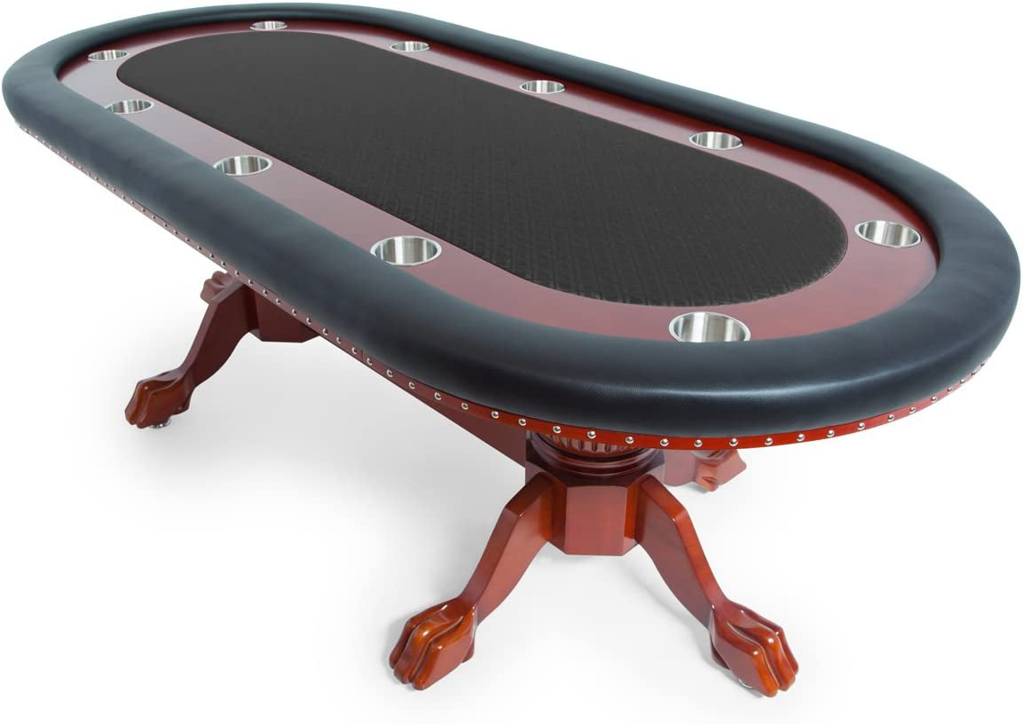 Rockwell Poker Table for 10 Players, 94 X 44-Inch Oval