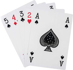 Jumbo Playing Cards Full Deck Huge Poker Index Playing Cards Fun for All Ages! - Size 8.5 X 11 Inches