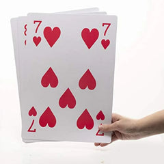 Jumbo Playing Cards Full Deck Huge Poker Index Giant Playing Cards Fun for All Ages! - Large Playing Cards - Size 8.5 X 11 Inches