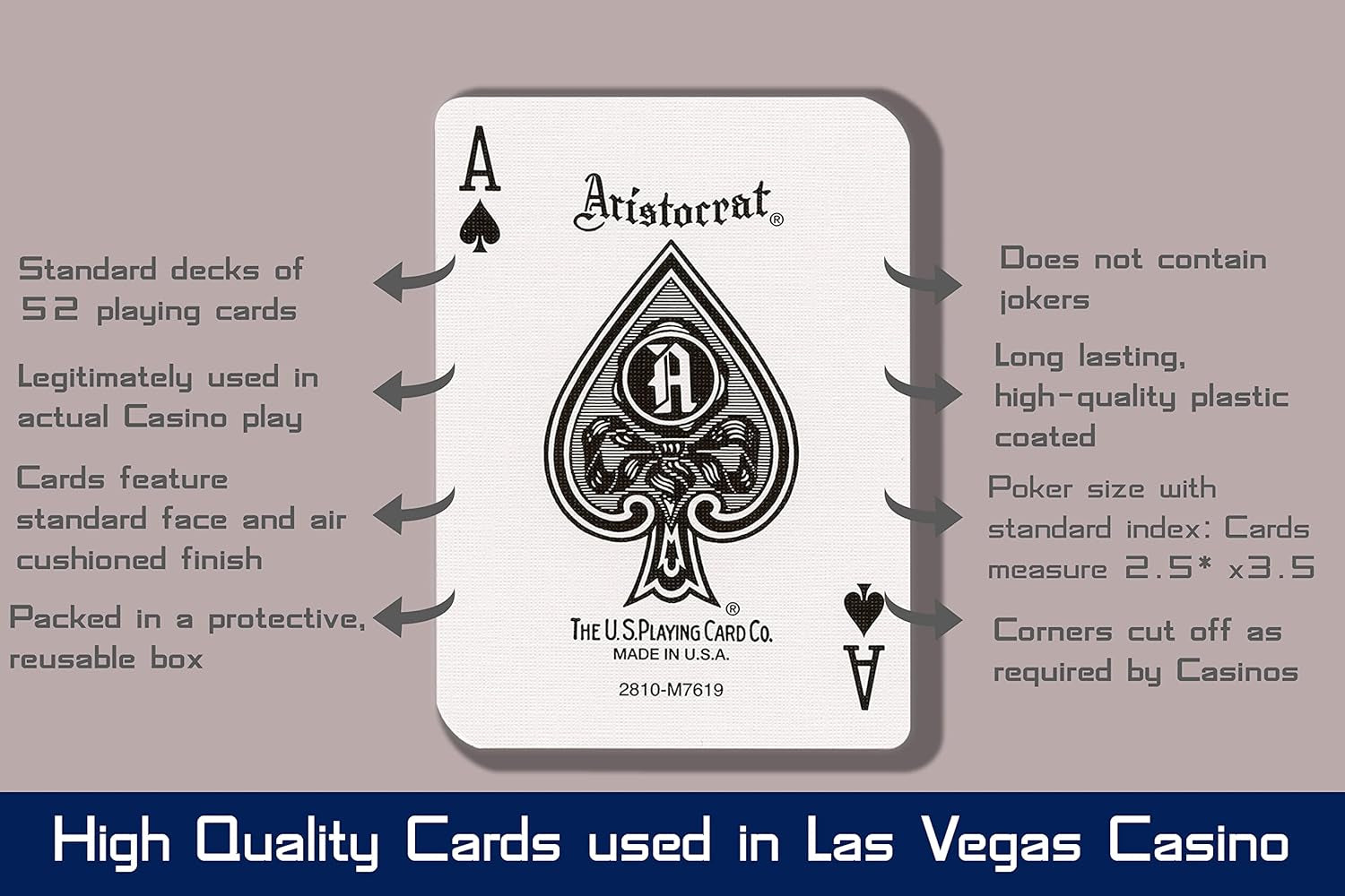 Las Vegas Casino Playing Cards Bulk Deck Set – Authentic Used Playing Cards from Casinos for Poker Night, Gambling Party, Vegas Wedding Favors, Novelty Gifts, Souvenirs, No Jokers (8-Pack, Paris)