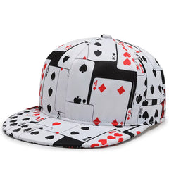 New Arrive Poker Letters Print Baseball Caps for Men Women Cotton Casual Sport Snapback Cap Hat Fashion Hip Hop Caps