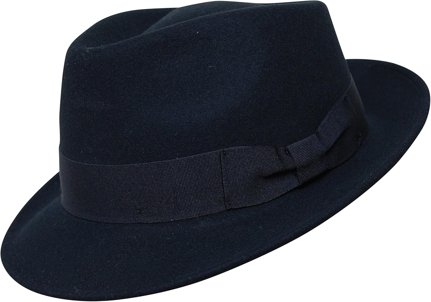 Premium Doyle - Teardrop Fedora Hat - 100% Wool Felt - Crushable for Travel - Water Resistant - Unisex