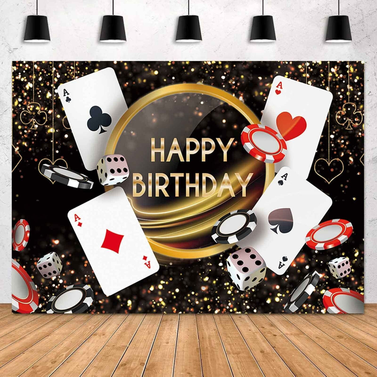 Sensfun Casino Birthday Backdrop Las Vegas Casino Night Happy Birthday Photog...