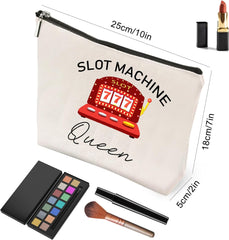 Slot Machine Casino Gambling Makeup Bag，Slot Machine Queen，Casino Makeup Bag Cosmetic Bag Trip Toiletry Bag Slot Gambling Gambler Gift Casino Lover Gift Makeup Bag Slot Machine Gifts for Women